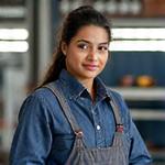 Portrait of Maya Singh, ATV Maintenance Specialist.