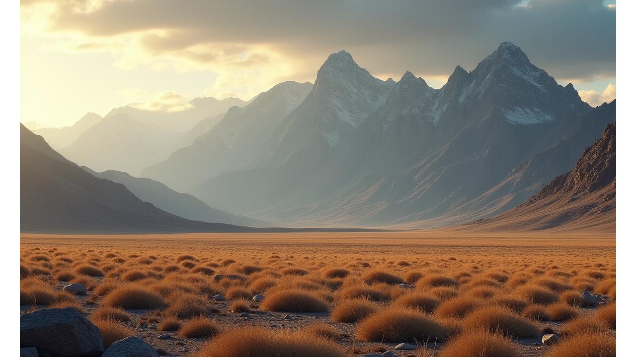 Panoramic view of the vast Yukon desert landscape under a dramatic sky, showcasing the scale of custom expedition possibilities.