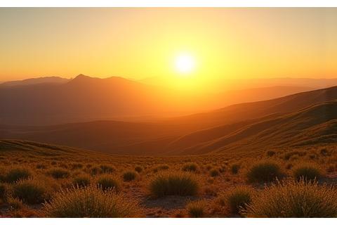 Golden light casting long shadows over a vast Yukon desert in summer, with endless daylight stretching toward the horizon
